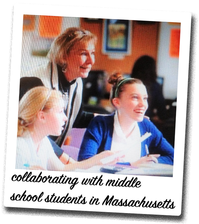 collaborating with middle school students in Massachusetts